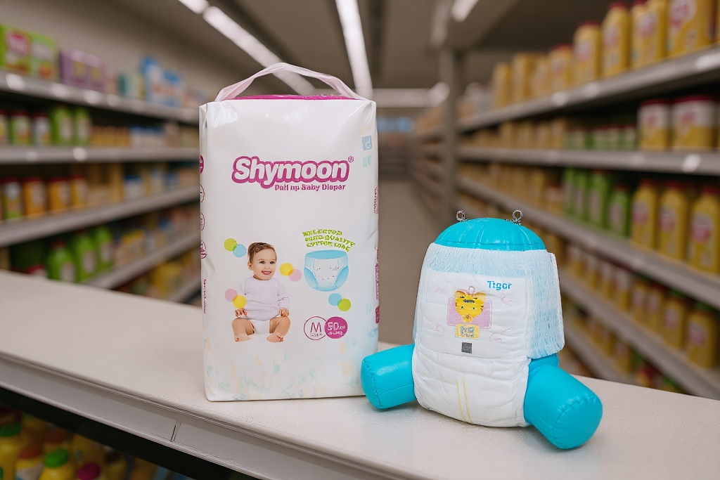 Babywindeln hochziehen